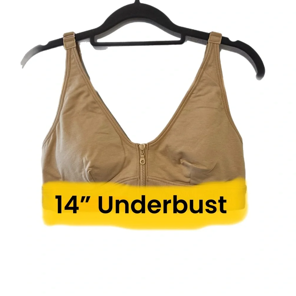 Slick Chicks Wireless Zip Front Adaptive Bra - Picture 5 of 6